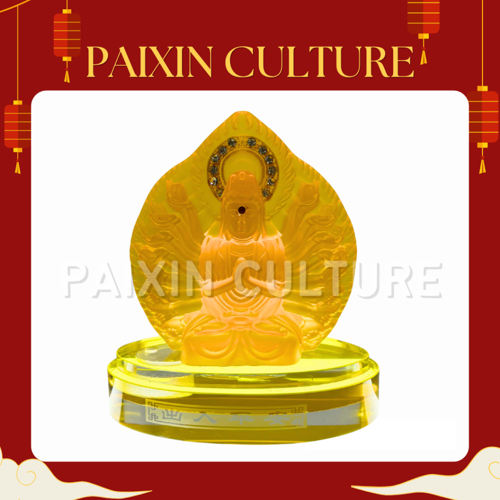 Patung Dewi Kwan Im Seribu Tangan Kecil Manik / Pajangan Mobil / Pajangan dashboard / Pengharum Ruan