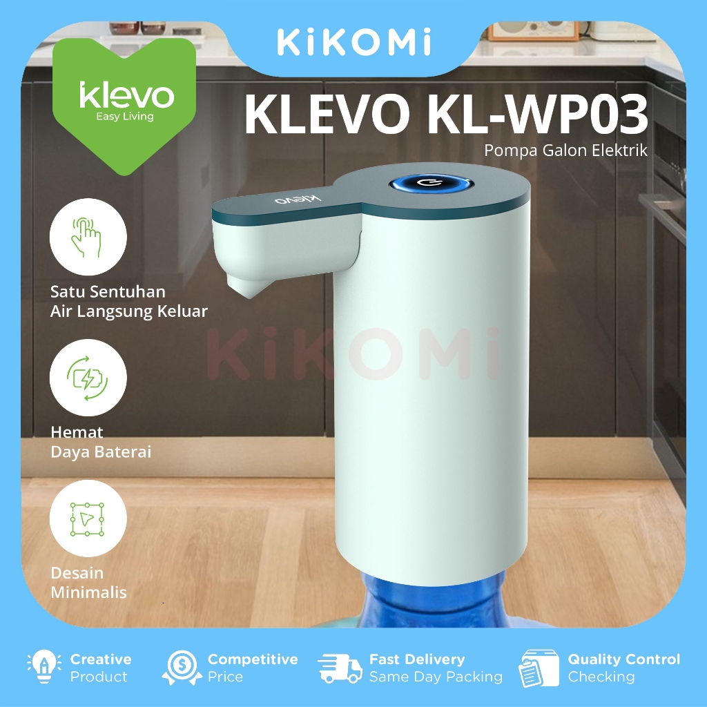KLEVO KL-WP03 POMPA GALON ELECTRIC Rechargeable Type C Dispenser Air Minum USB Charge
