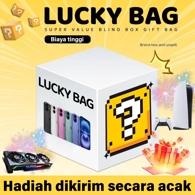 

【Pengiriman spot】Hadiah acak, kotak kejutan, hadiah acak, 10.000 jenis hadiah acak, termasuk produk elektronik, kalung perhiasan, boneka kartun, dll.