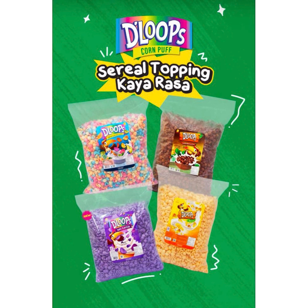 

DLOOPS SEREAL BUAH,COKELAT DAN CHEESE 1KG