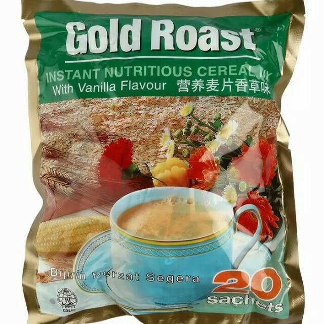 

[oddsolshop] pekanbaru/Gold Roast Instant Cereal Vanilla 20 PCS 30GR Sereal Instan Rasa Vanila