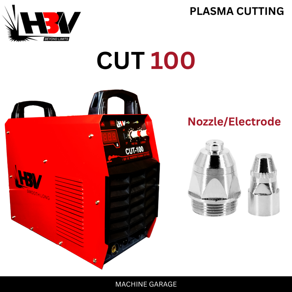 Mesin Las Plasma Cutting HBV CUT 100 3 Phase 380V Duty Cycle 80% Potong Besi 30mm Stainless 20mm 100A Mesin Potong Plasma Bengkel Industri Pabrik