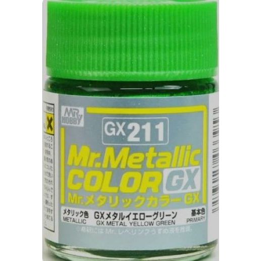 GX211 Metal Yellow Green Metallic MR. METALLIC GX Mr.Hobby