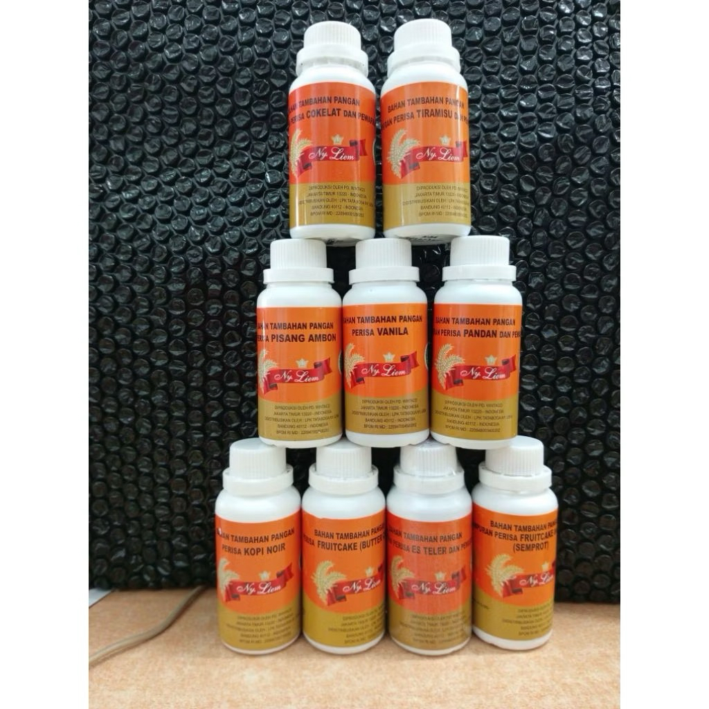 

100ml Ny.Liem Pasta Kue, Perisa, Pewarna Kue (BELI 3pcs FREE 1pc 30ml sample)