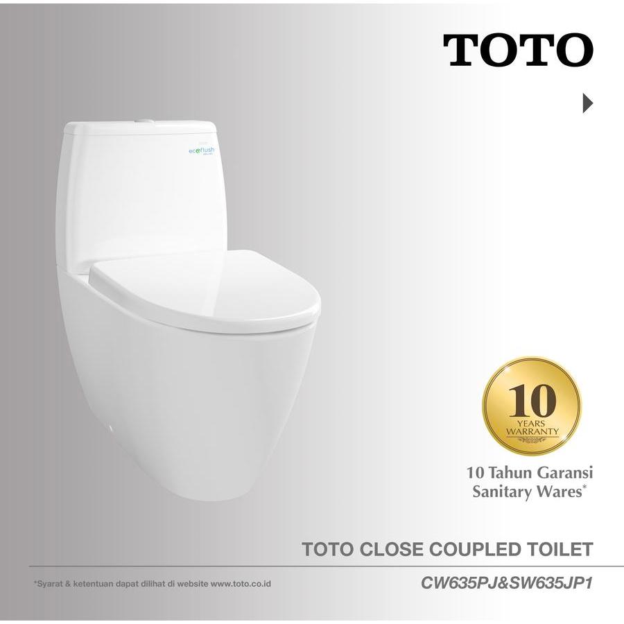 TOTO Closet CW635PJ/635JP1 (Ptrap) | Closet Duduk - Kloset Duduk