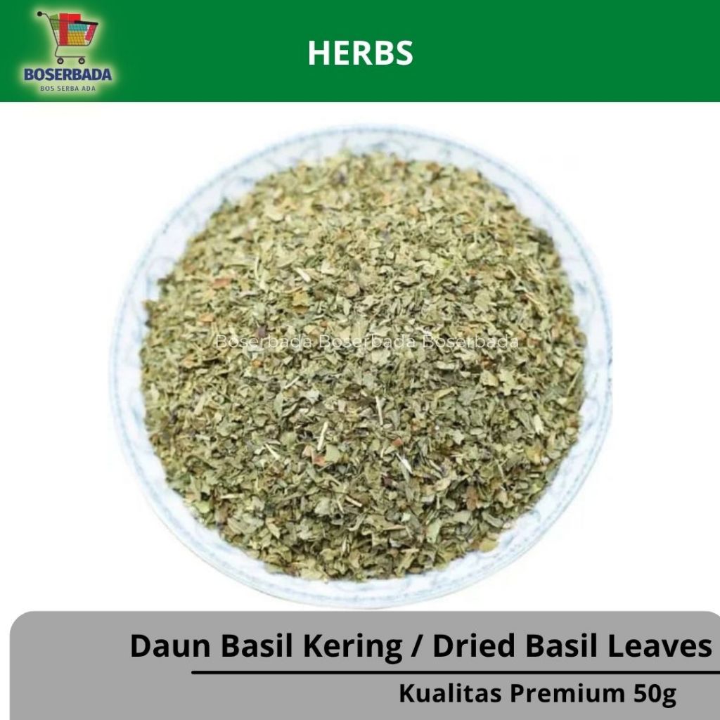 

50g Daun Basil Kering / Dried Basil Leaves/ Premium