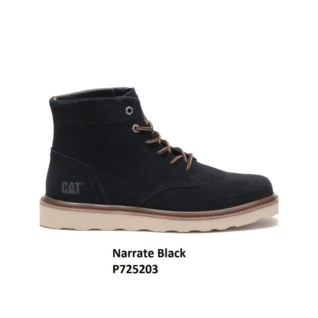 Sepatu Casual Pria Caterpillar Original Narrate Black