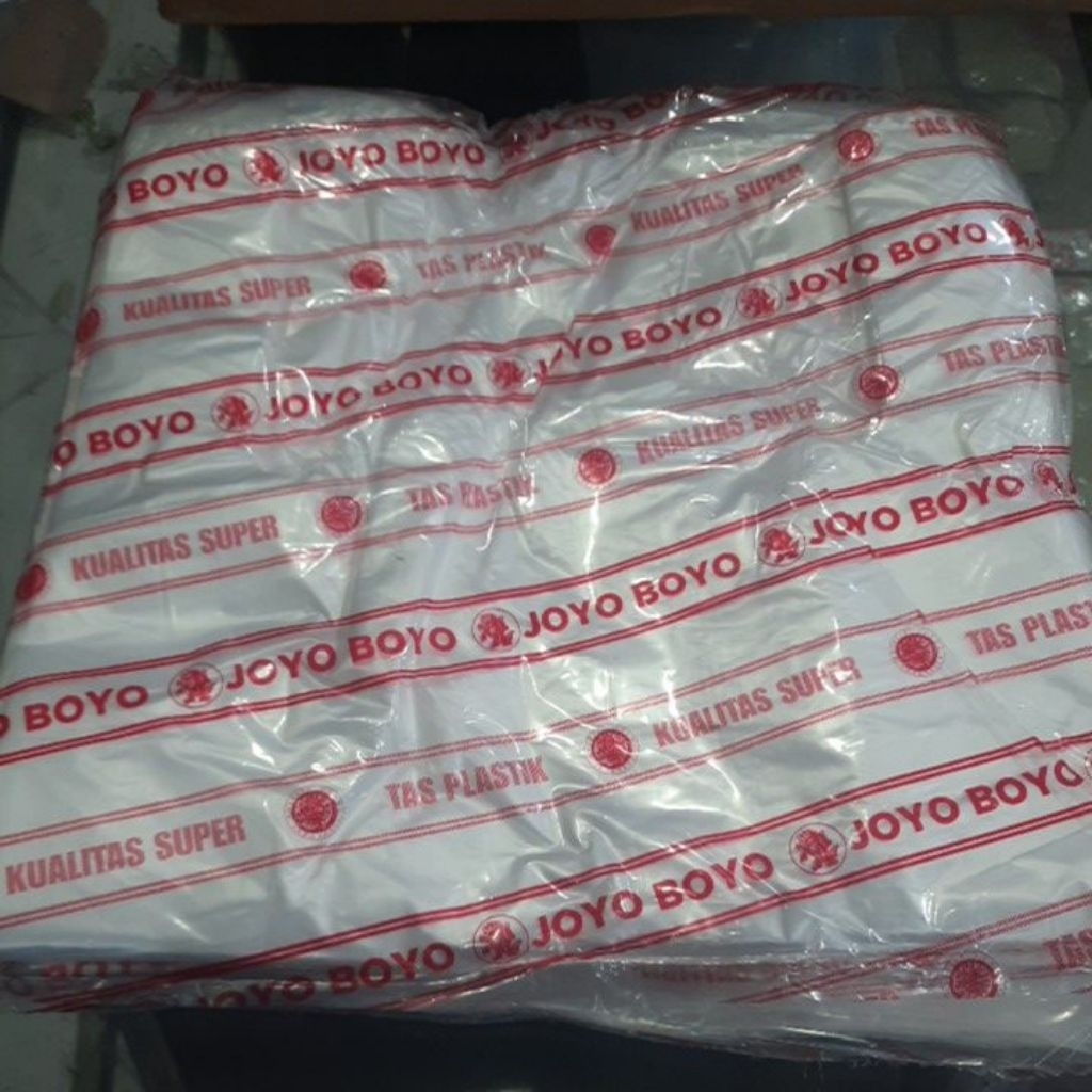 Joyo Boyo Kresek Bening Ukuran 28x50 /Kantong Plastik bening Transparan / Tas plastik