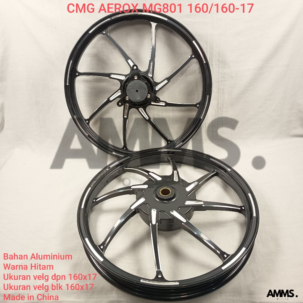 VELG CMG AEROX MG801 160/160-17 HITAM
