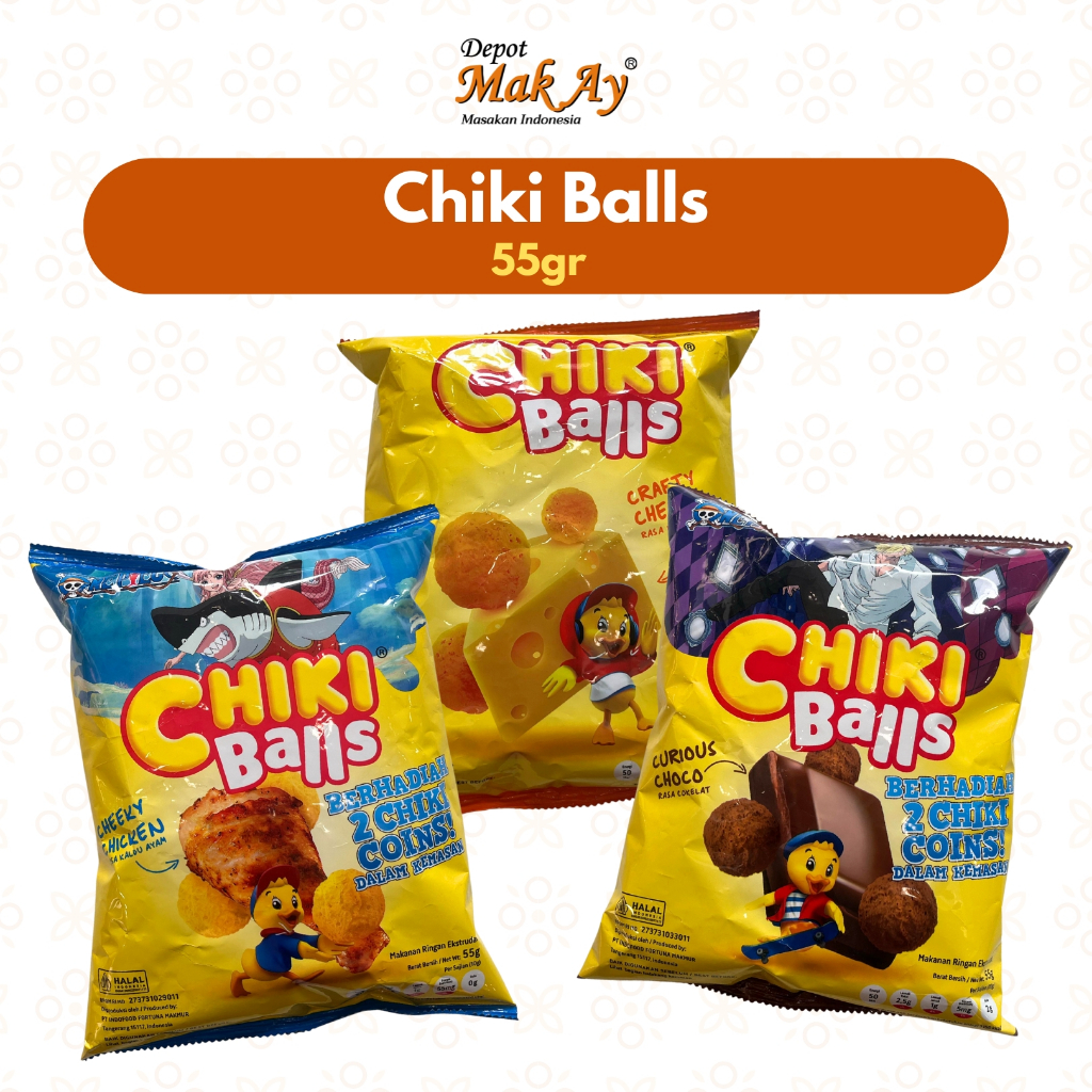 

Chiki Balls 55gr | Camilan | Jajanan | Surabaya | Snack | Makanan | Keripik | Enak | Nyemil