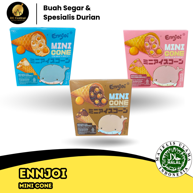 

ENNJOI | Mini Cone | Strawberry | Yogurt | Coklat |120g