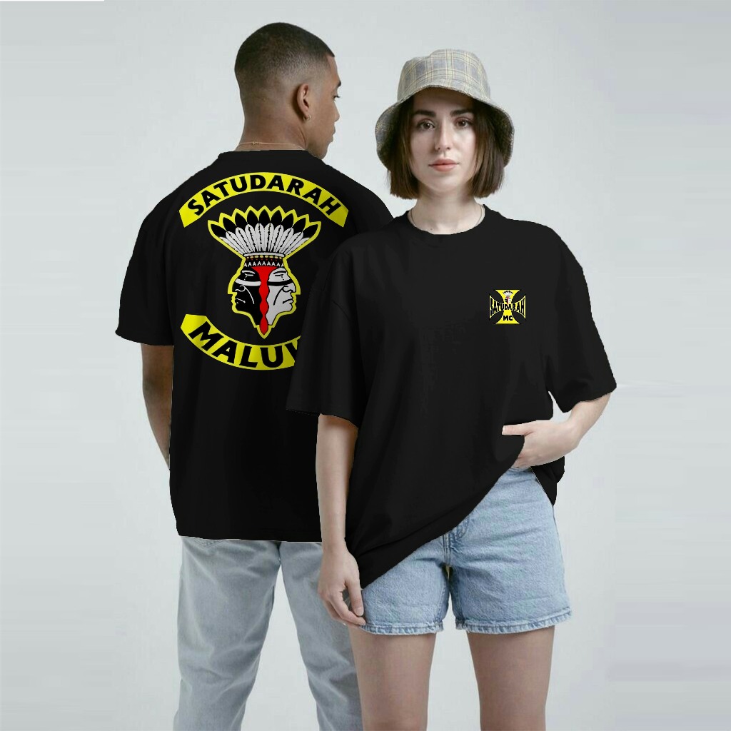 kaos baju SATU DARAH MALUKU logo tshirt hitam distro dewasa tee motif culture karakter / kaos Beta A