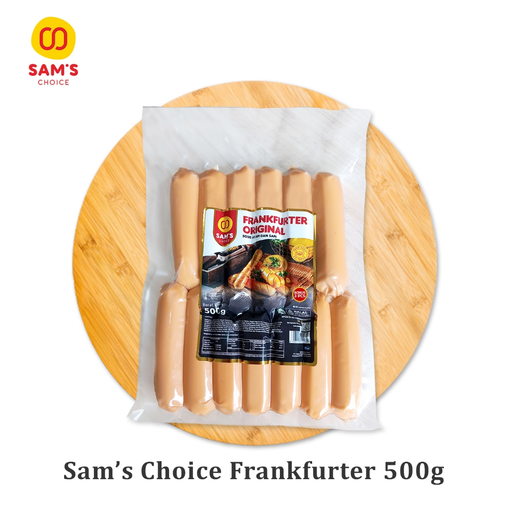 

Sosis Bakar Sam's Choice Frankfurter - Kemasan Isi 13 - Renyah & Juicy - Tanpa Pengawet