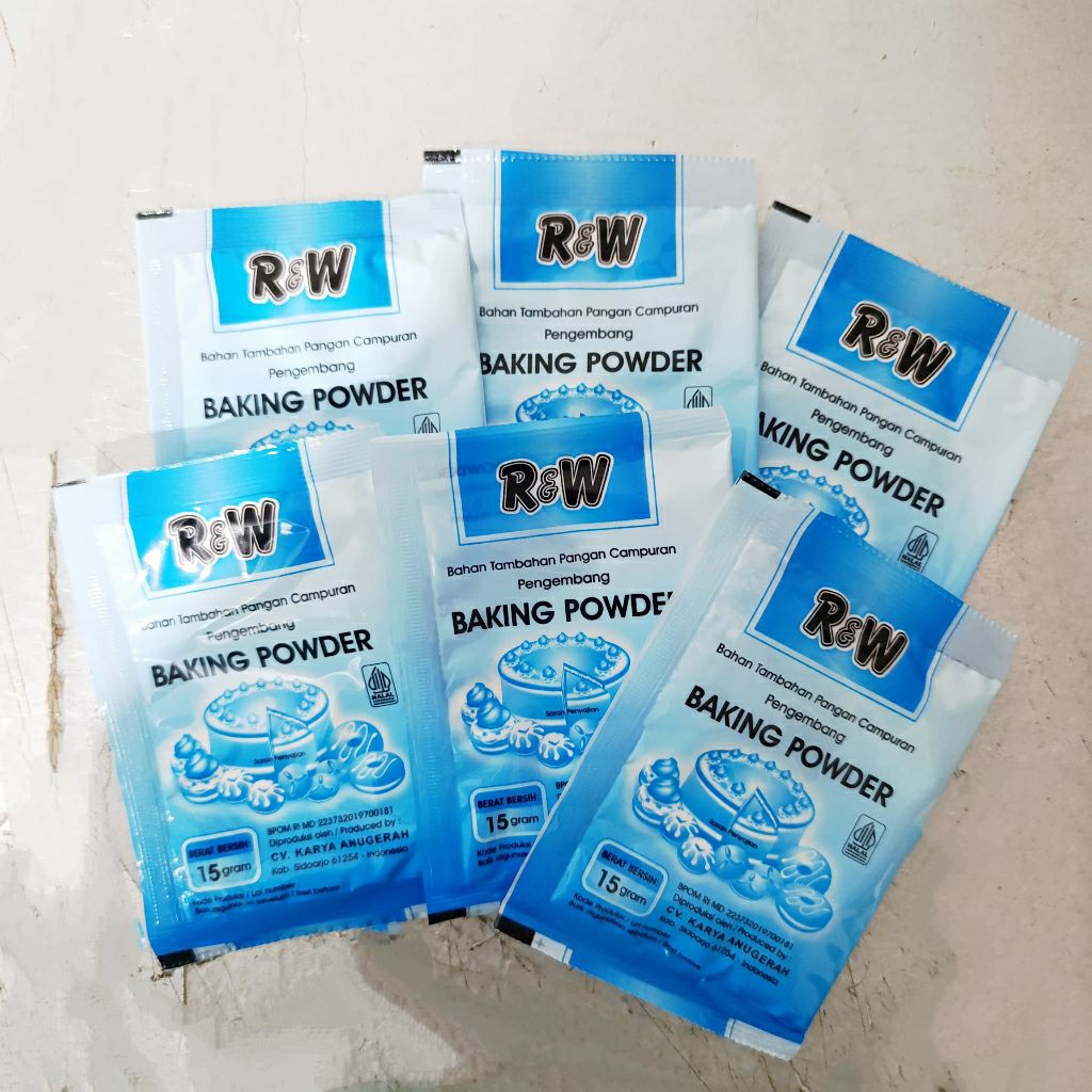 

Baking powder pengembang kue Rajawali 15gr biru double acting