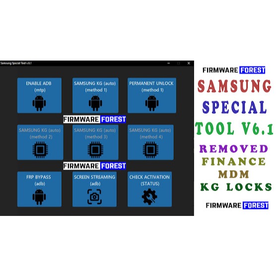 removing the finance lock - bypass FRP - Samsung Special Tool