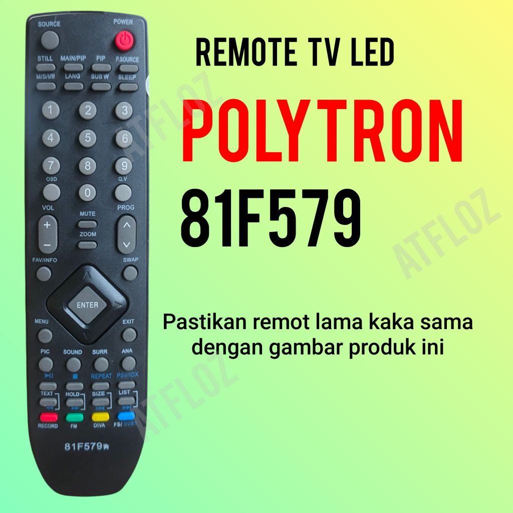 Remote polytron tv lcd 81f579 remot