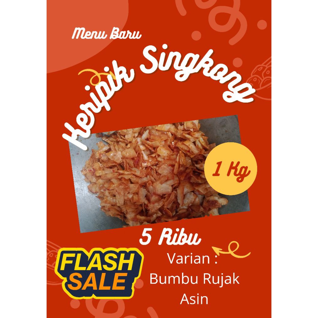 

COD || Keripik Singkong / Manggleng Bumbu Rujak || Kemasan Ekonomis