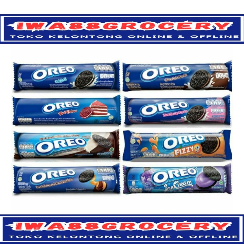 

oreo biscuit creme sandwich roll besar