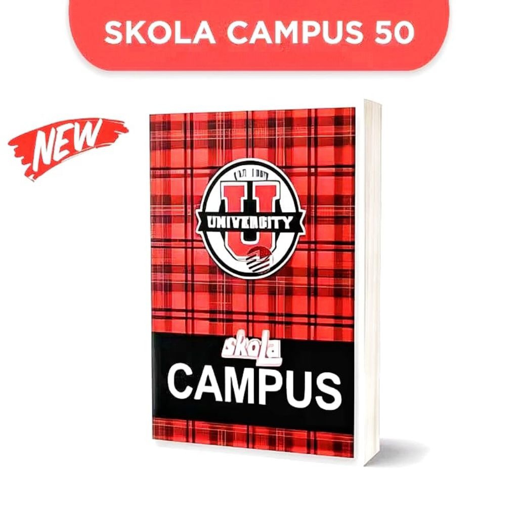

Buku Tulis Besar Campus| Buku Tulis Boxy Campus 50 Lembar 1 Pack (isi 10) Alfa Campus/ BMB Campus/ BMCampus/SkoLa Campus/ Sintaro Campus