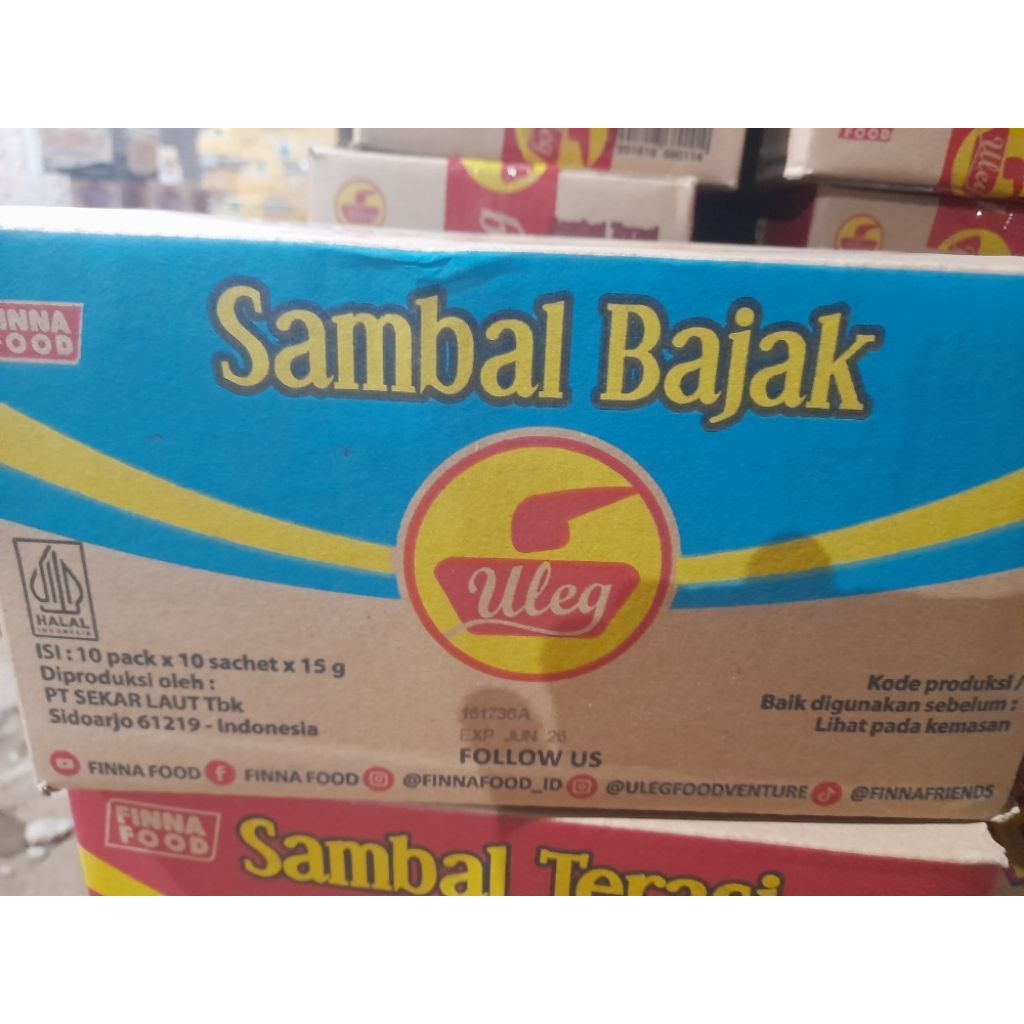 

Sambal uleg bajak 1 dus isi 10 renceng