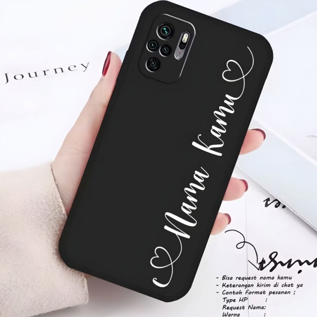 Softcase Macaron Custom Nama Love All TypeSmartphone - Softcase Custom - Casing HP- Case HP