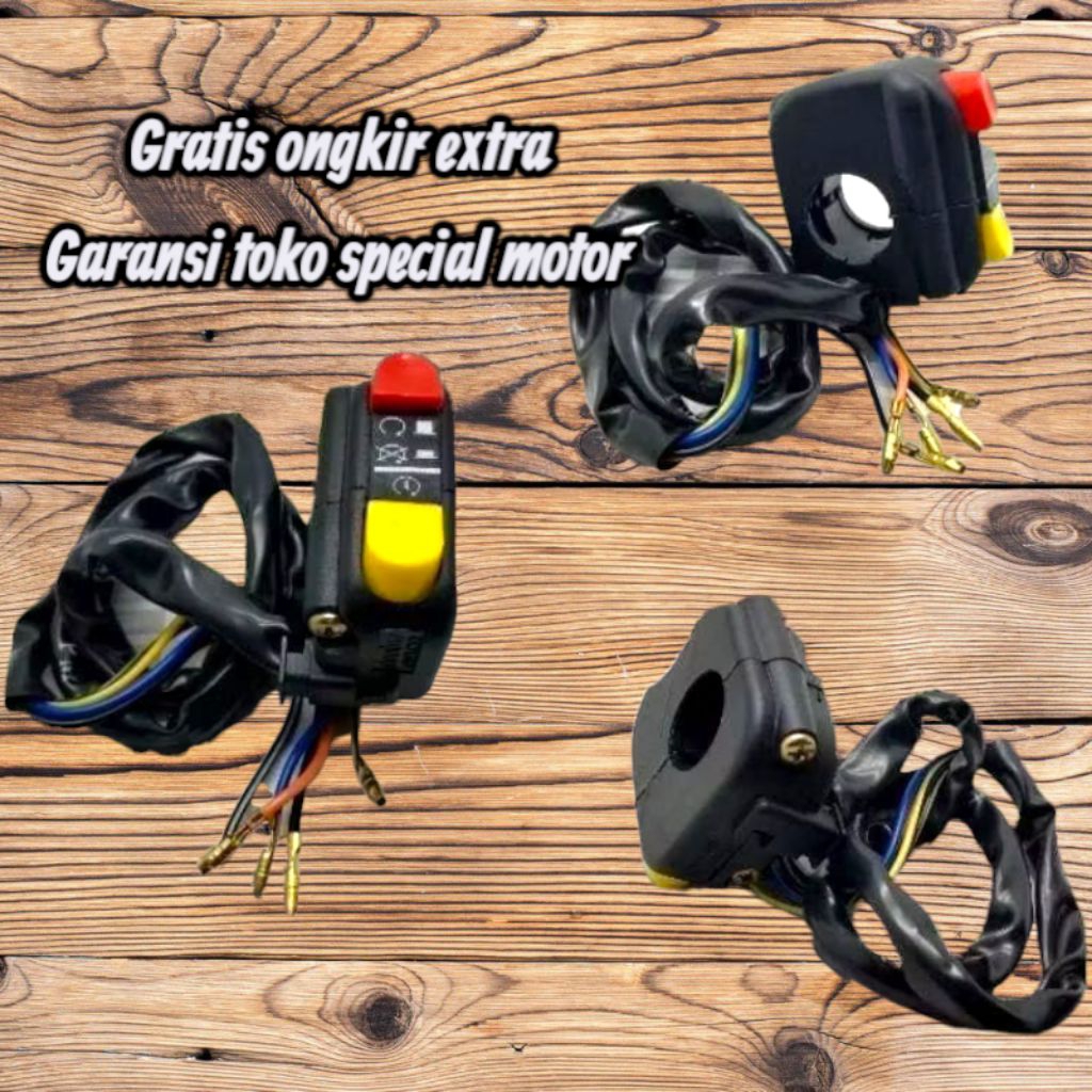 saklar stang kanan on off stater 2 tombol premium universal semua motor klx trial crf vixion satria 