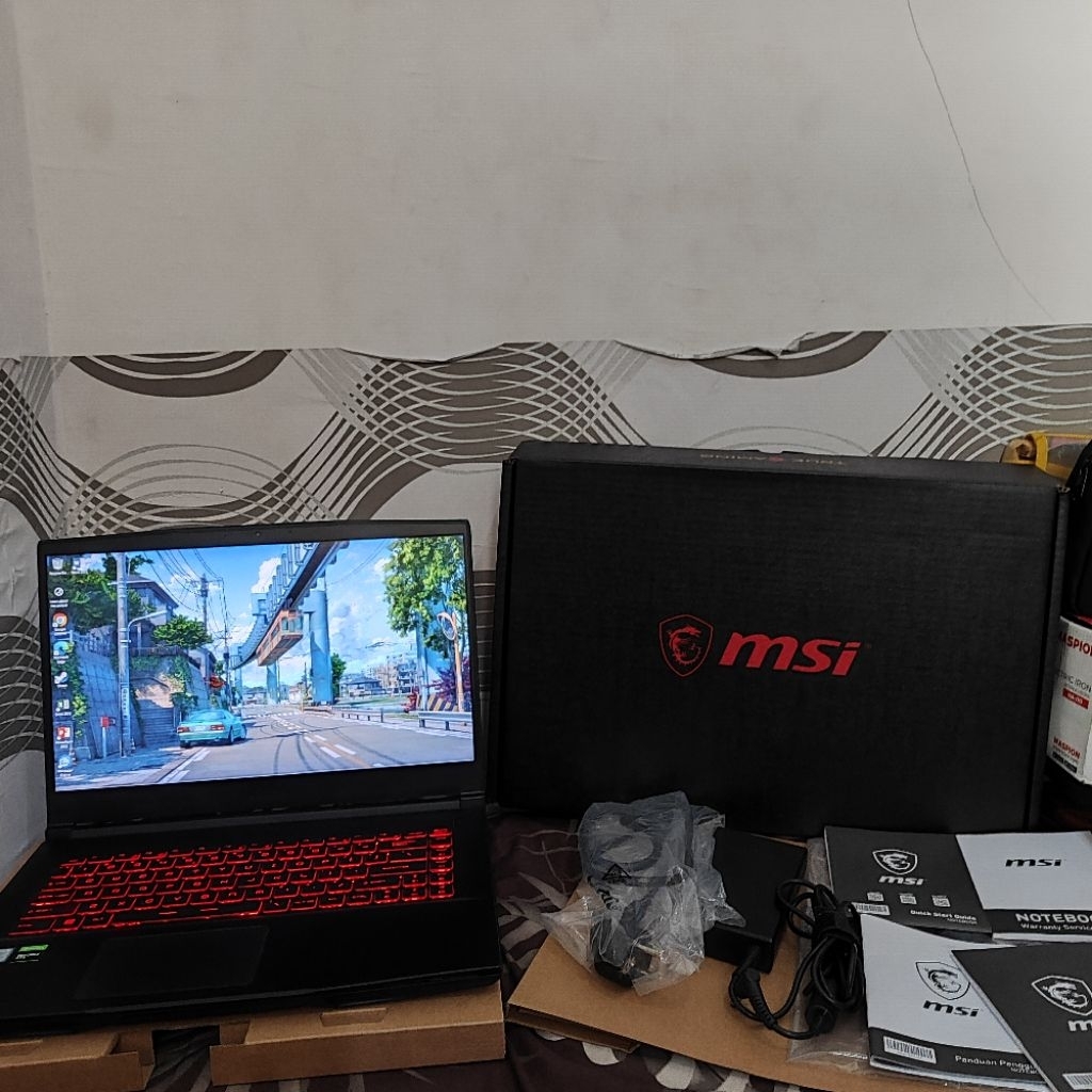 Laptop Gaming MSI GF63 Thin 9RCX Intel I5-9300H Nvidia GTX 1050ti