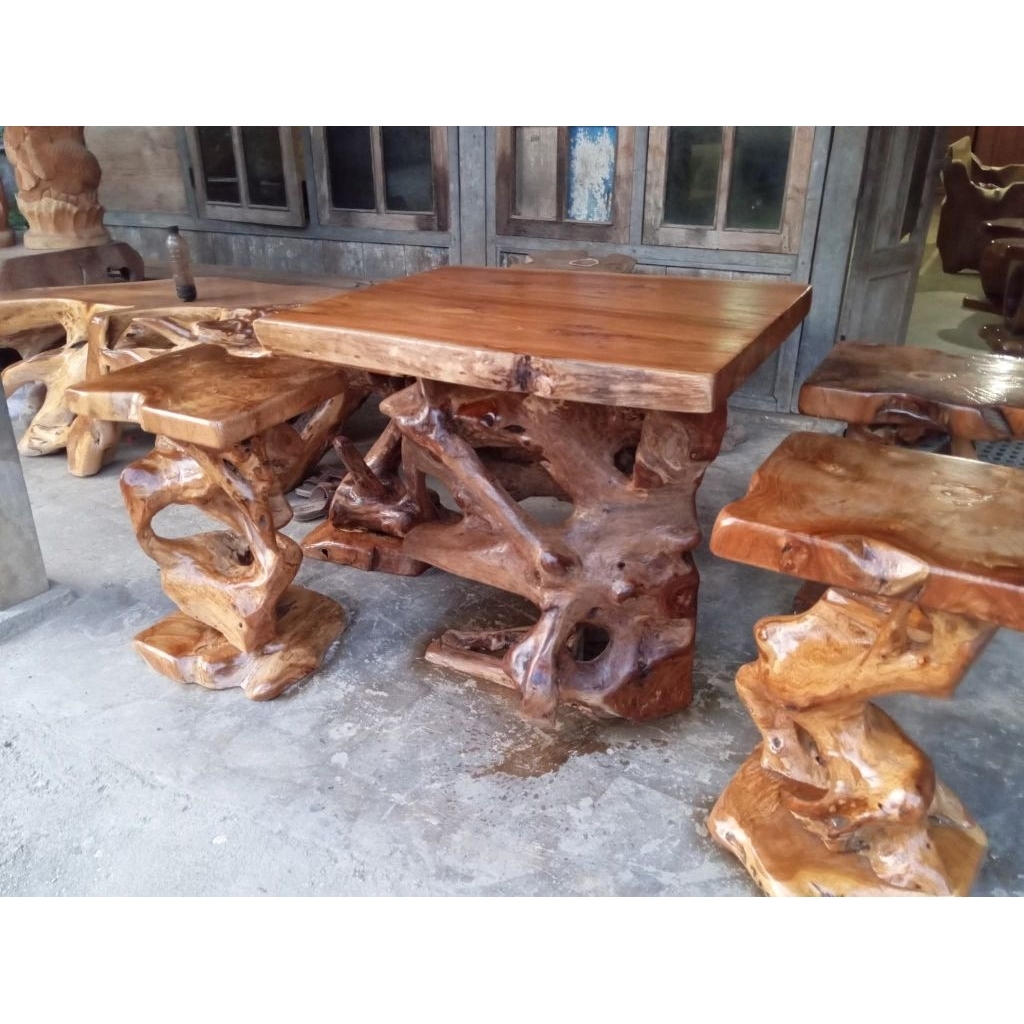 Kursi & Meja Kayu Antik Ponorogo