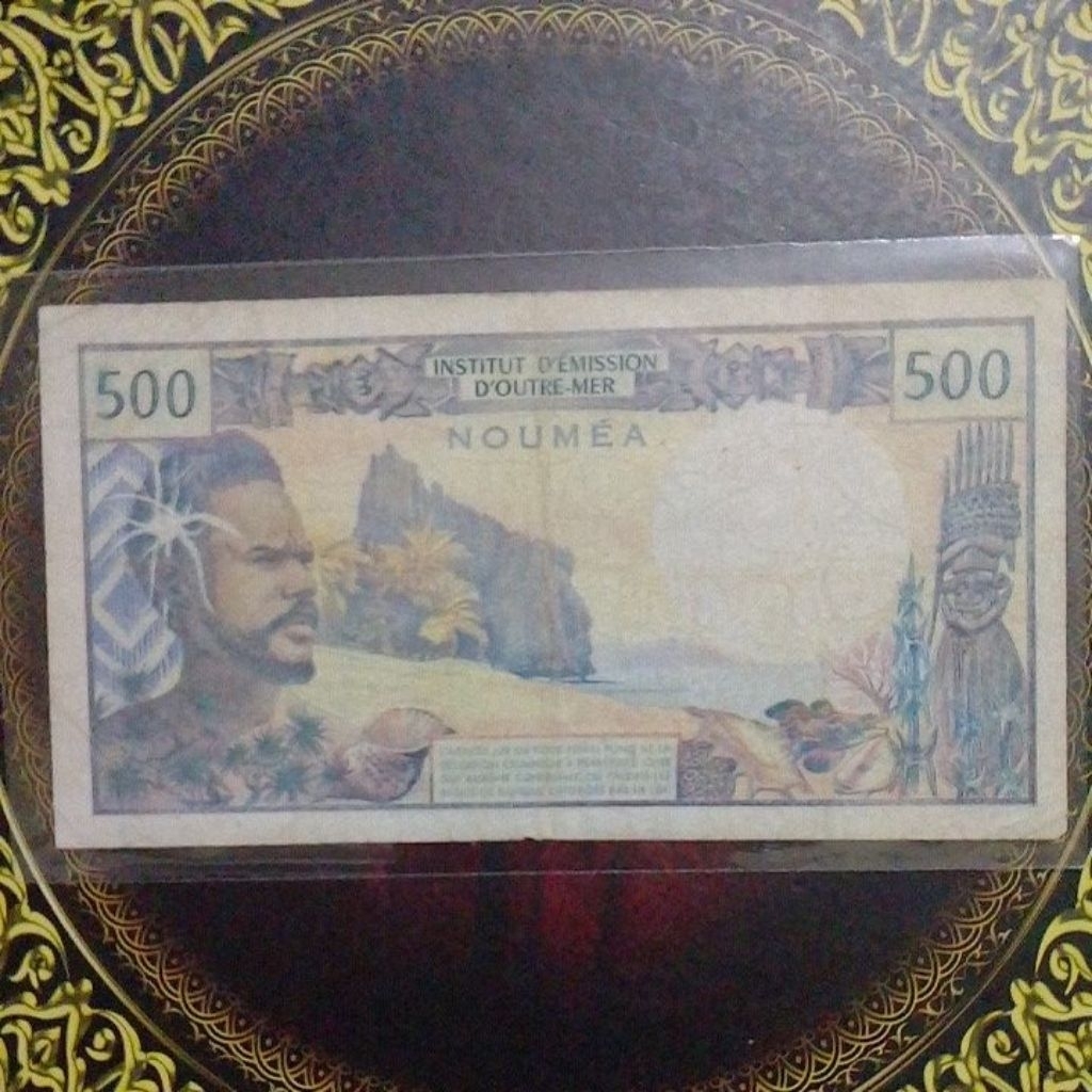 Uang Noumea Nouvelle Caledonia 500 Franc vf