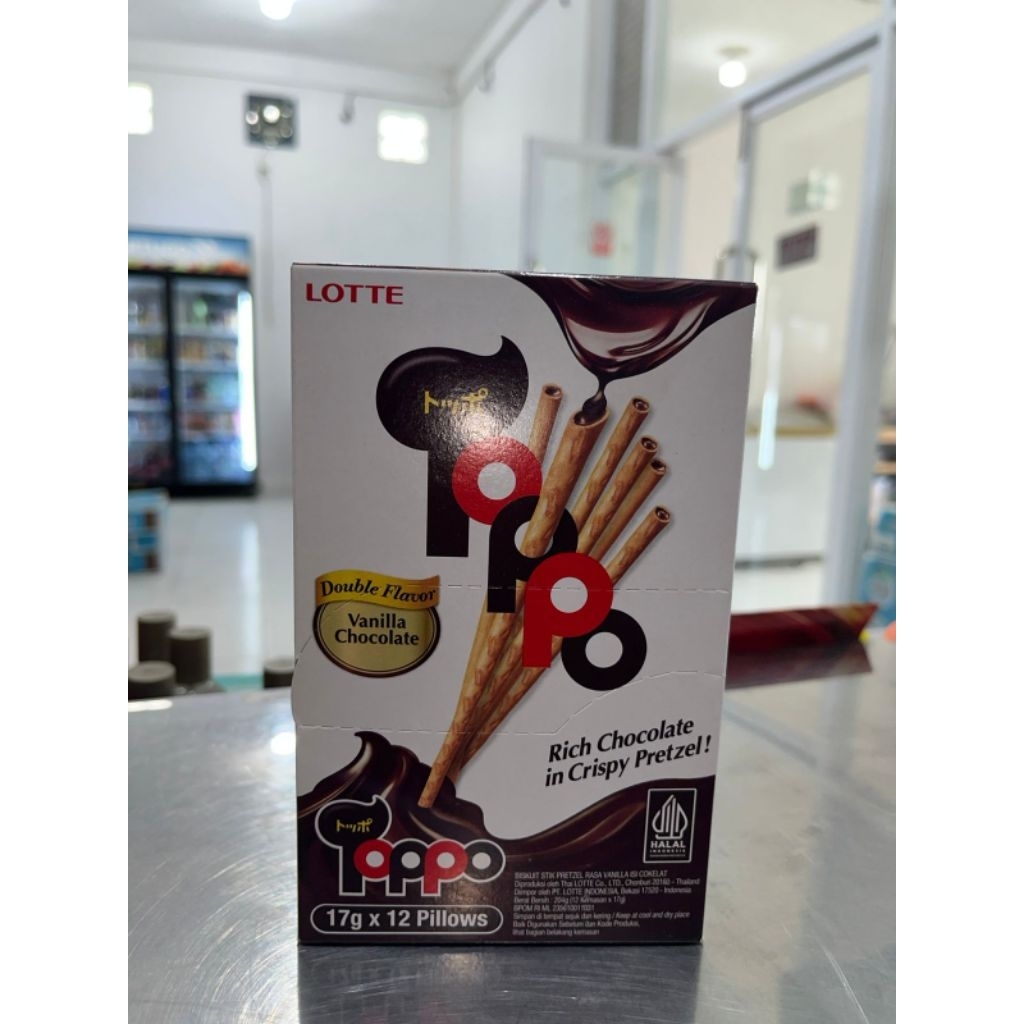 

Lotte Toppo vanilla chocolate 17g x 12pillows