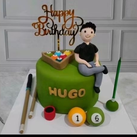 

Custom Cake Kue Ulang Tahun Cowok Billiard