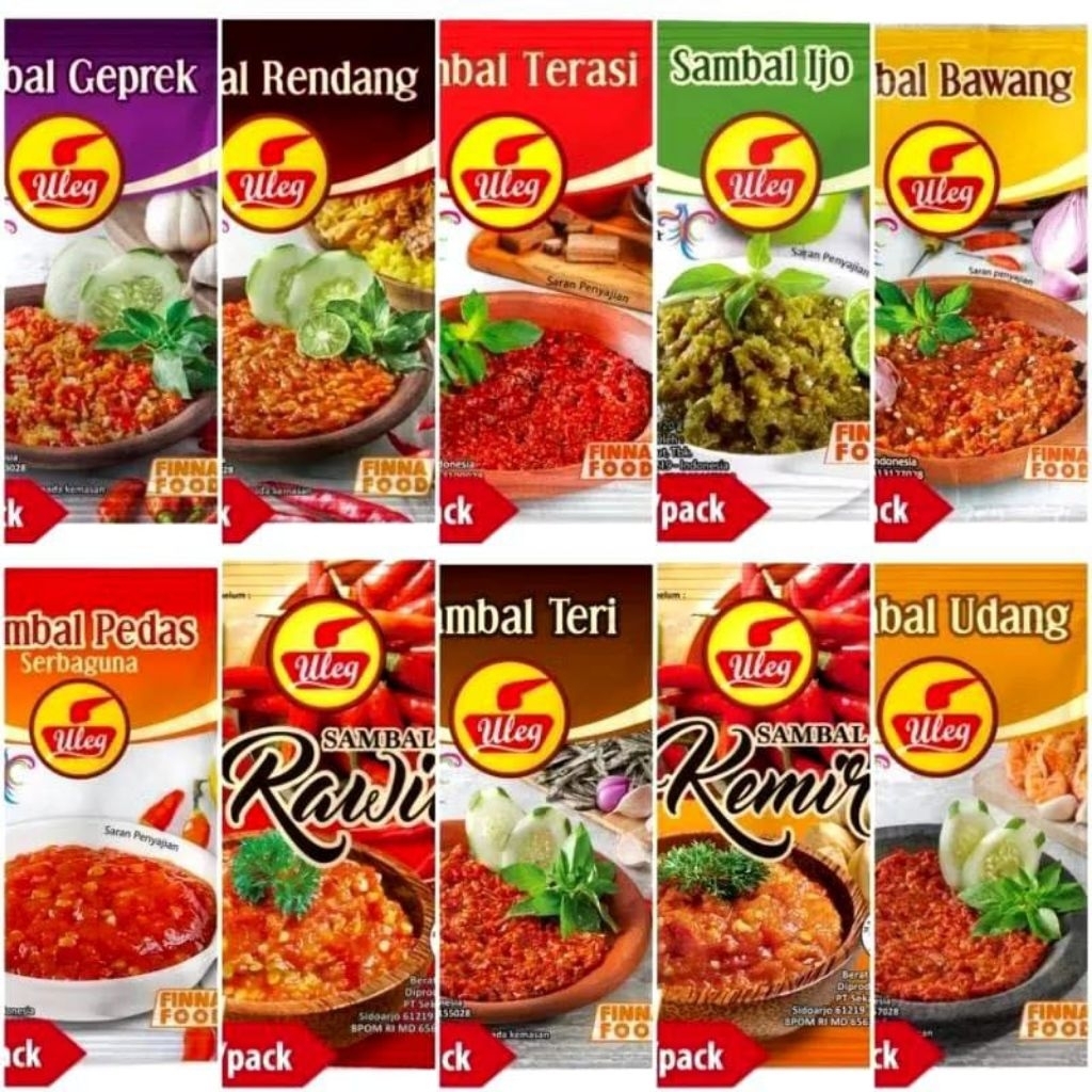 

Sambal uleg Finna 1 Renceng isi 10Sachet