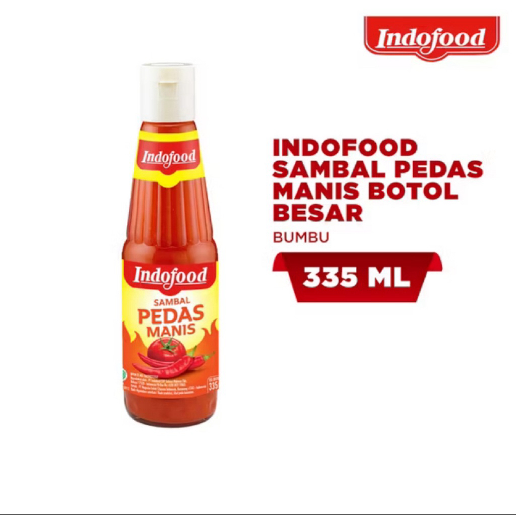 

Sambal Indofood Pedas Manis 335ml – Rasa Pedas & Manis Pas di Lidah!