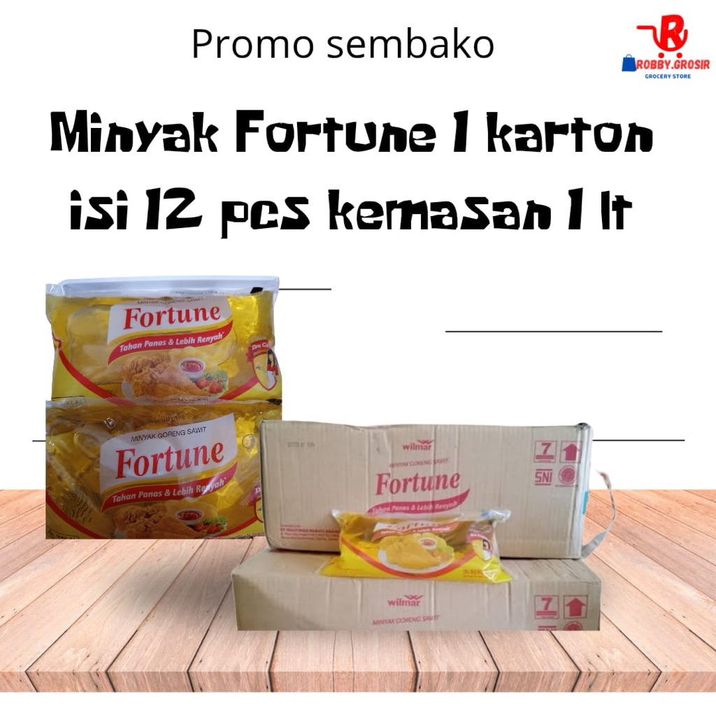

minyak fortune 1 karton isi 1 liter