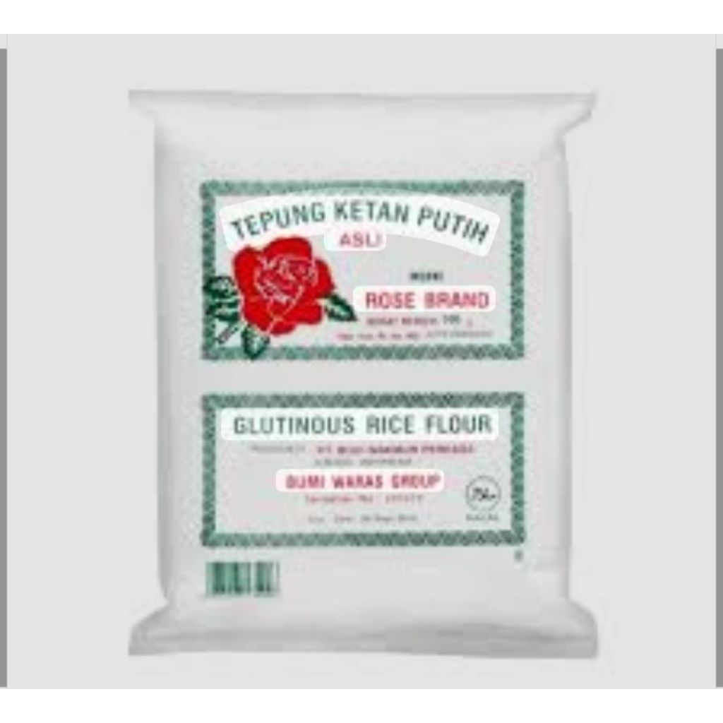 

Tepung Ketan Rose Brand Kemasan 500 Gr