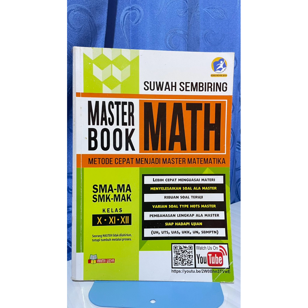 MASTER BOOK MATEMATIKA SMA-MA-SMK-MAK KELAS X, XI, XII | YRAMA WIDYA