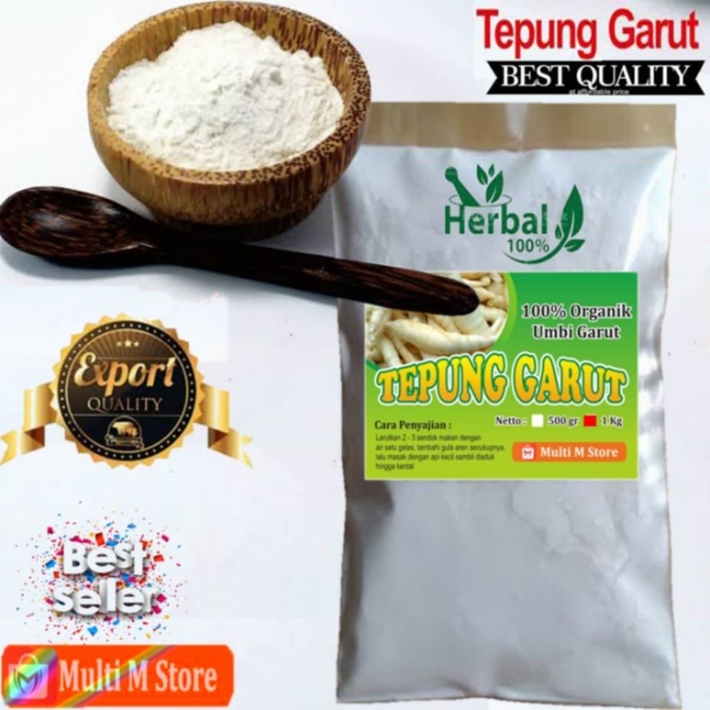

1 Kg Tepung Garut | Pati Garut Original | Ampuh Obati Maag Asam Lambung