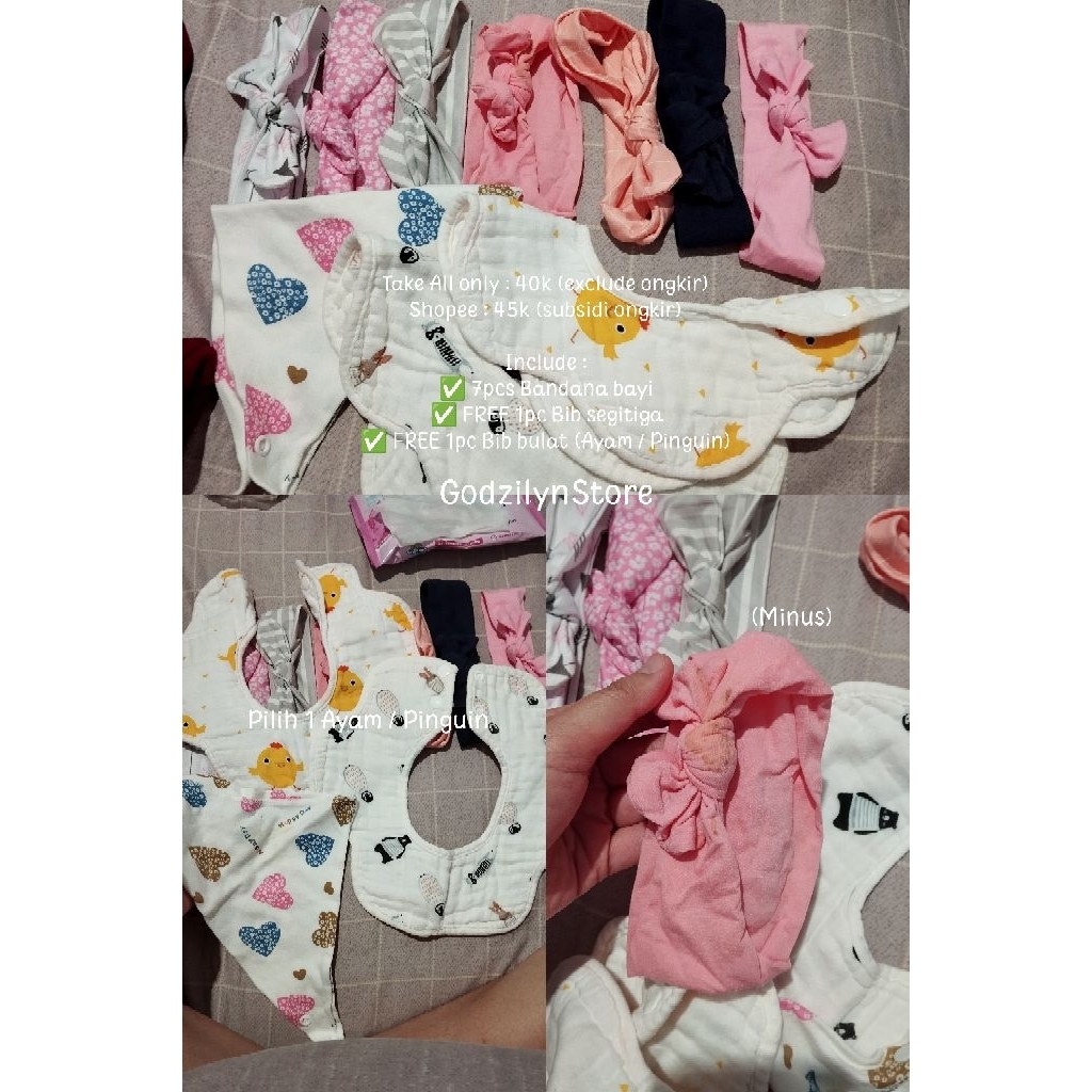 Preloved Bandana / Baju Anak / Oblong Libby / Little Fab / LaSenza Panties