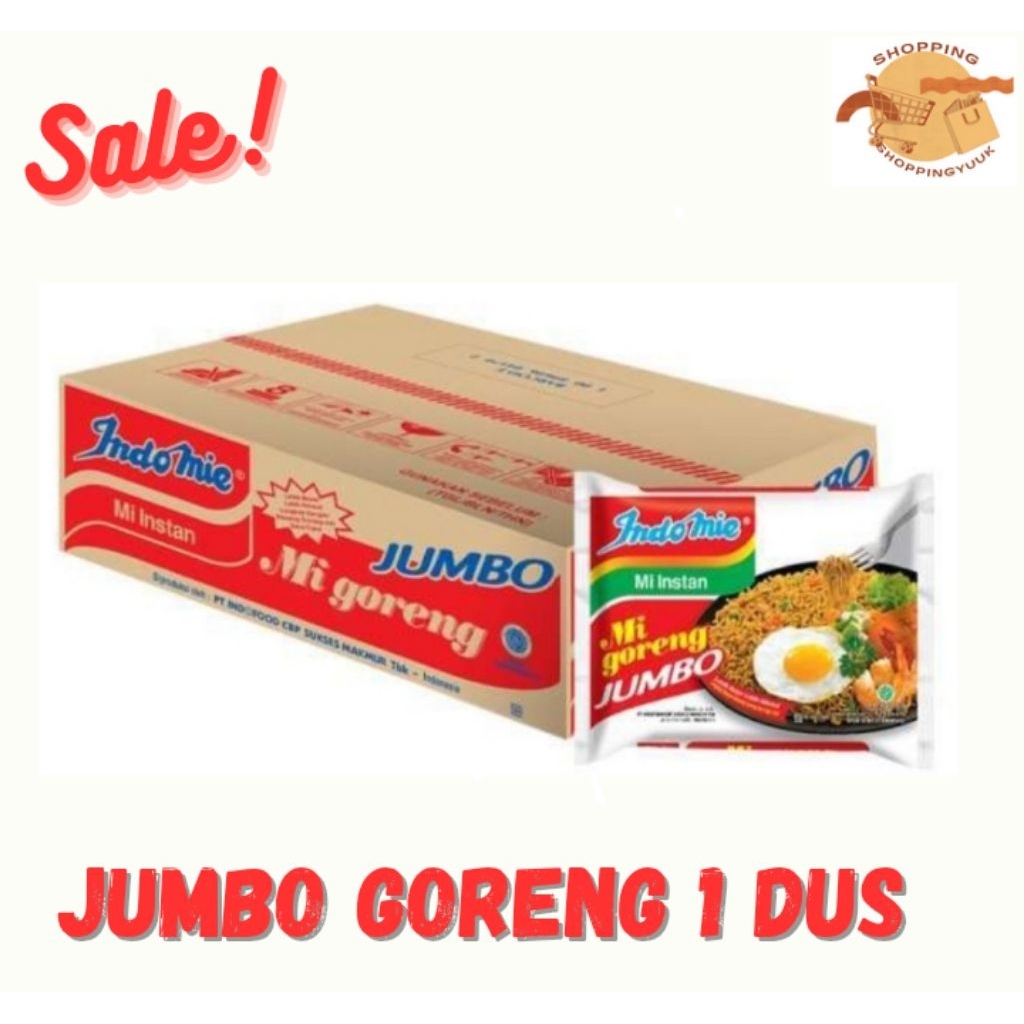 

Indomie Mi Goreng Jumbo (129 g/24 pcs/karton)