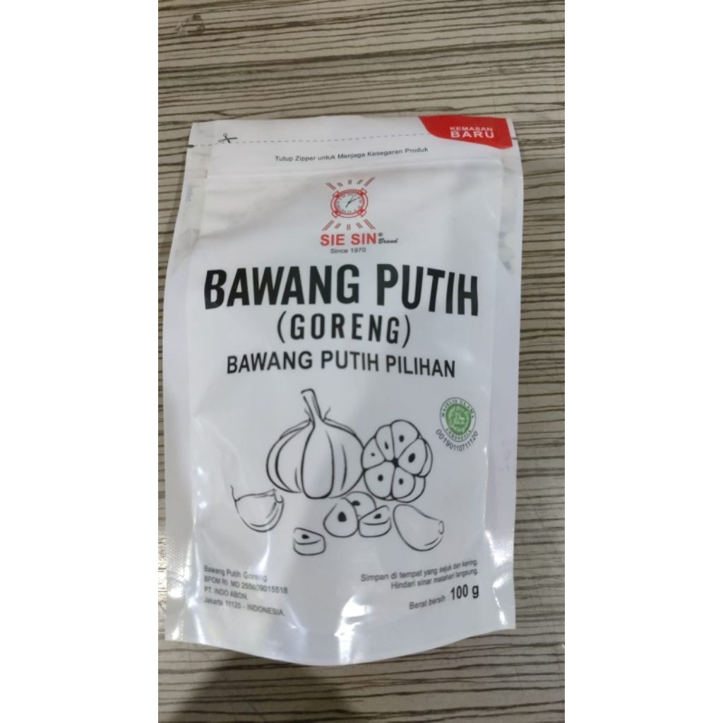 

Bawang Putih Goreng Sie Sin pouch 100 gram