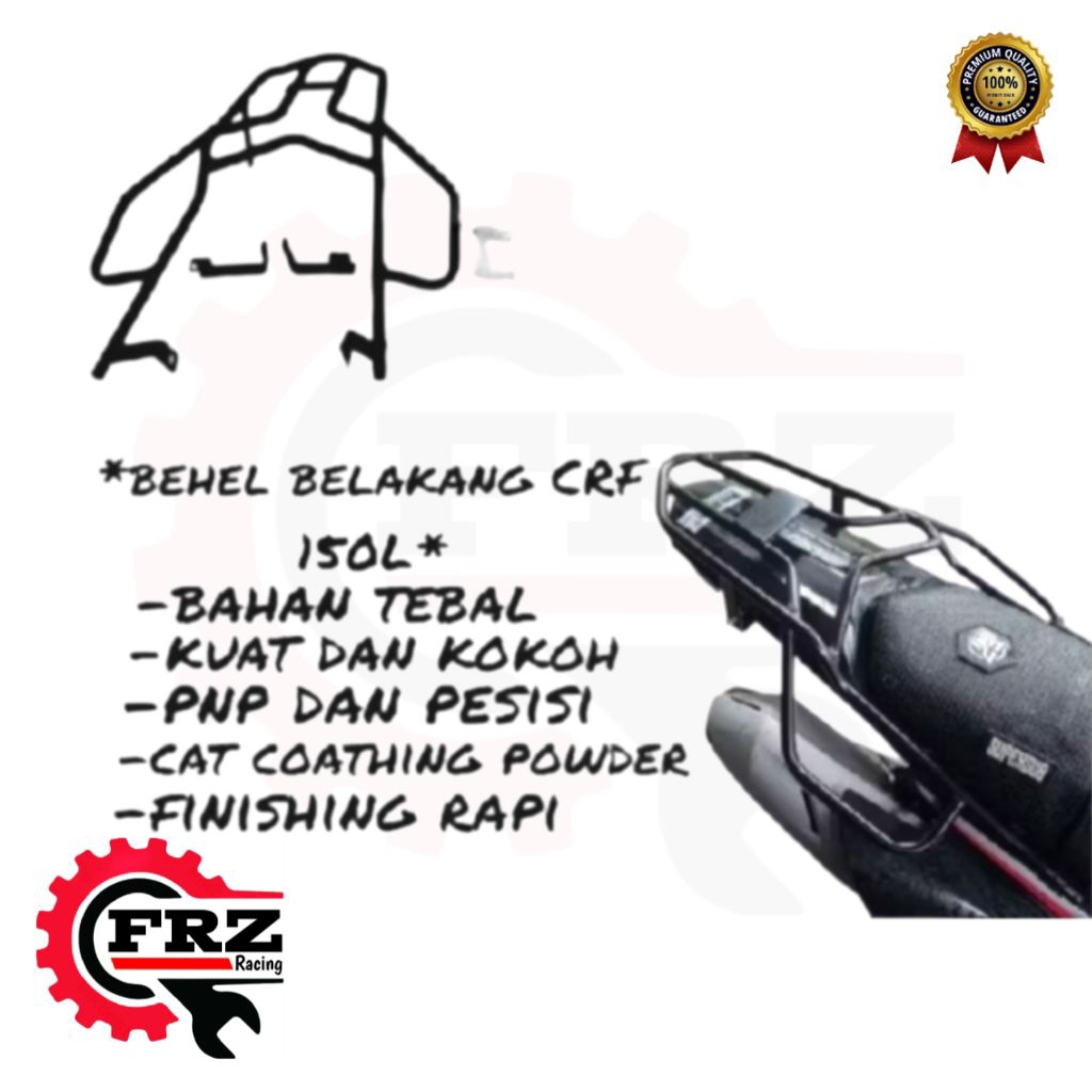 Behel CRF 150, brecket CRF, behel belakang CRF