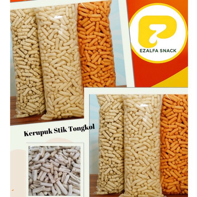 

1 Bal Kerupuk Stik Tongkol. Snack Camilan Krupuk Gurih Pedas