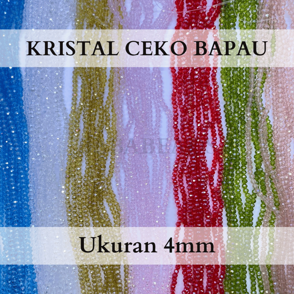 [4mm] - KRISTAL CEKO 4mm | Manik Ceko 4mm | Kristal Ceko 4mm | Ceko 4mm | Manik Manik
