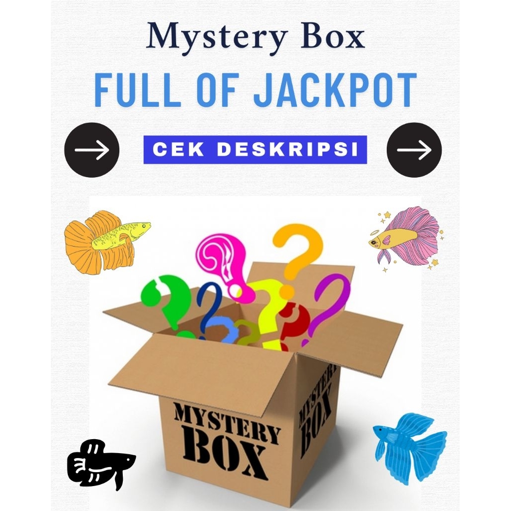 

Mystery Box Cupang/ Mystery Box HAVE FUN/ Kotak Misteri/ Mysteri Box/ Jackpot Mystery Box