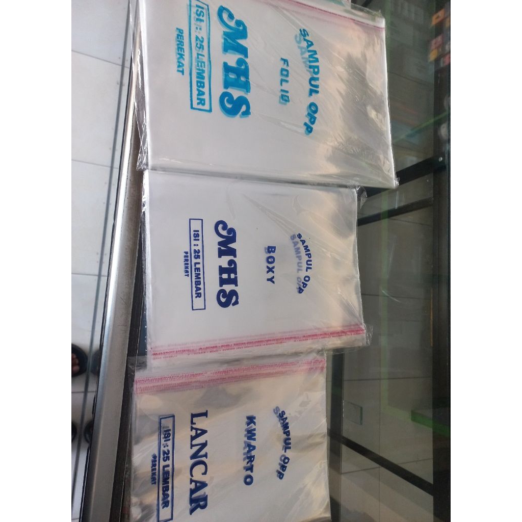 

SAMPUL BUKU PLASTIK OPP PEREKAT ISI 25