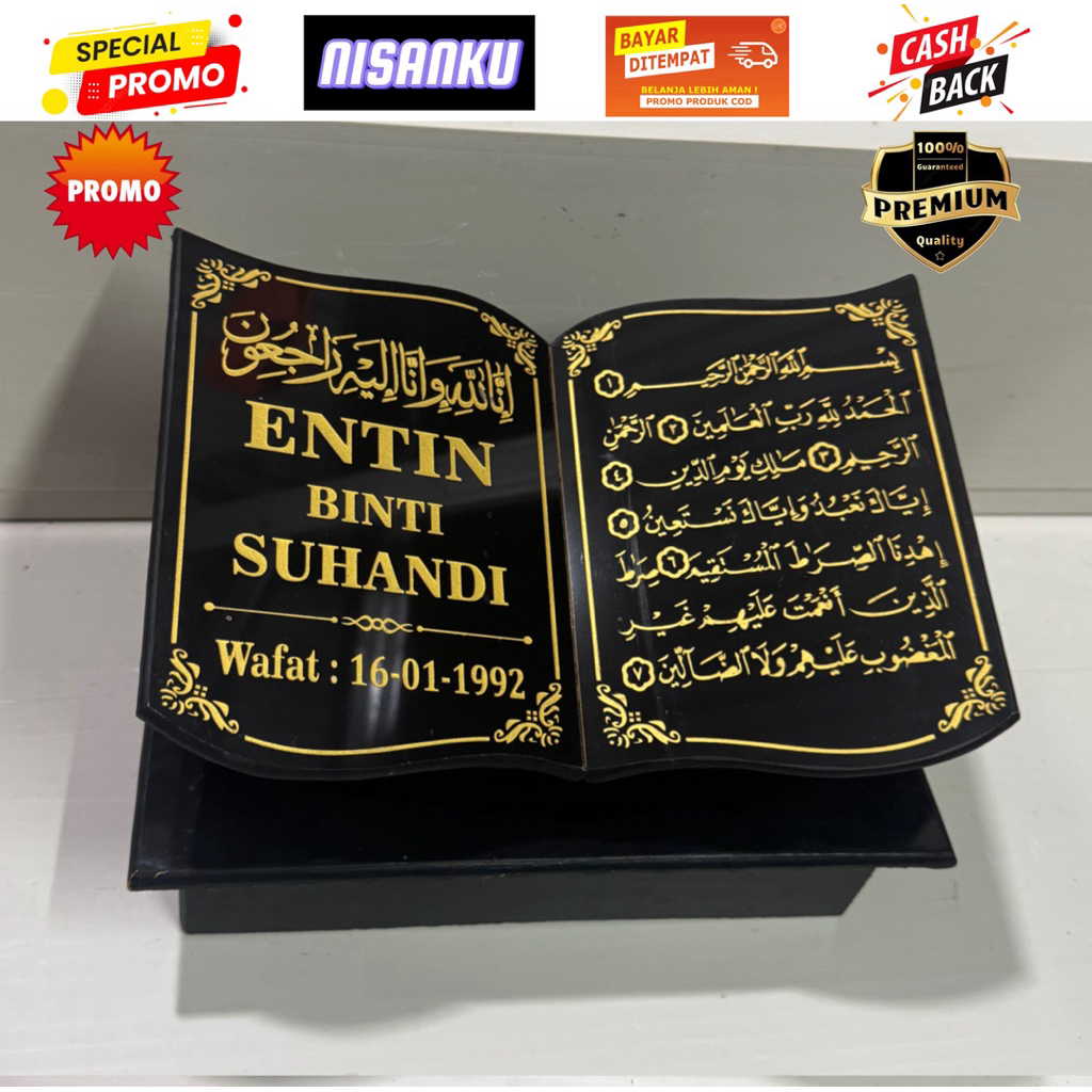 TUGU BATU NISAN GRANIT UKURAN 30 x40 cm