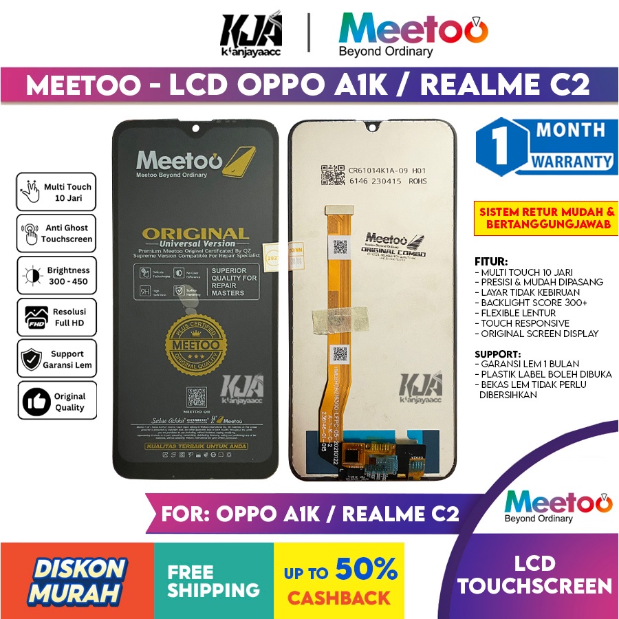 LCD Original Oppo A1K CPH1923 / Realme C2 LCD Touchscreen Hp ORI