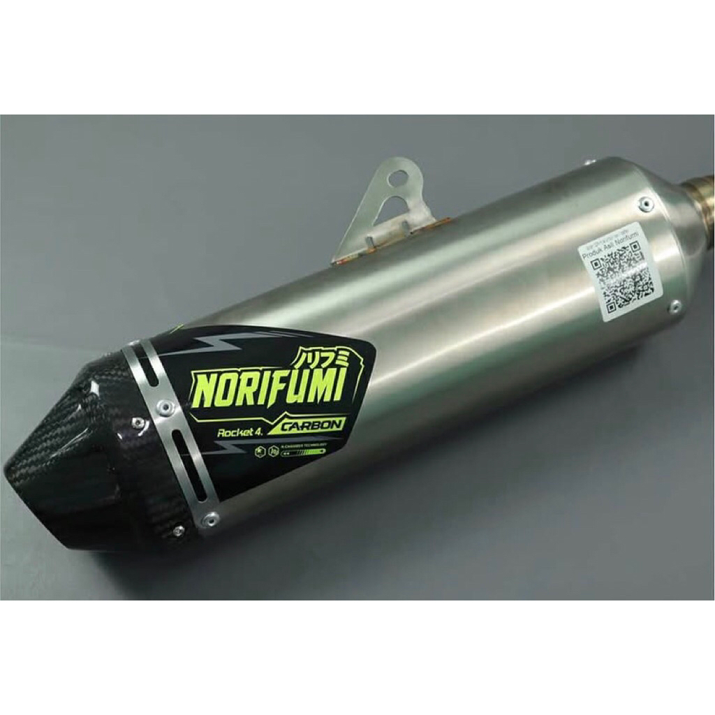 knalpot klx 150 norifumi rocket 4 carbon