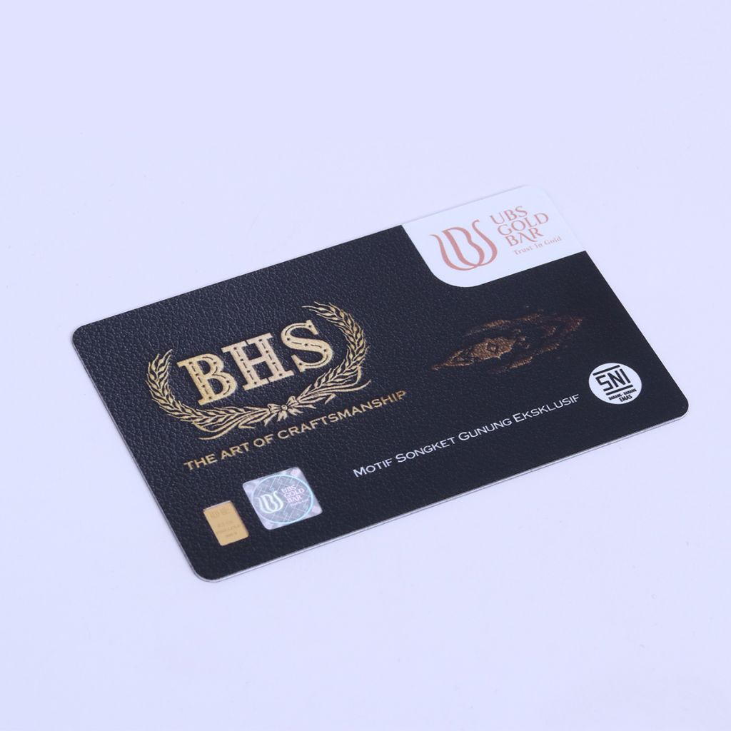 Logam Mulia UBS Mini Gold 0,1 gr Desain BHS Motif SGE