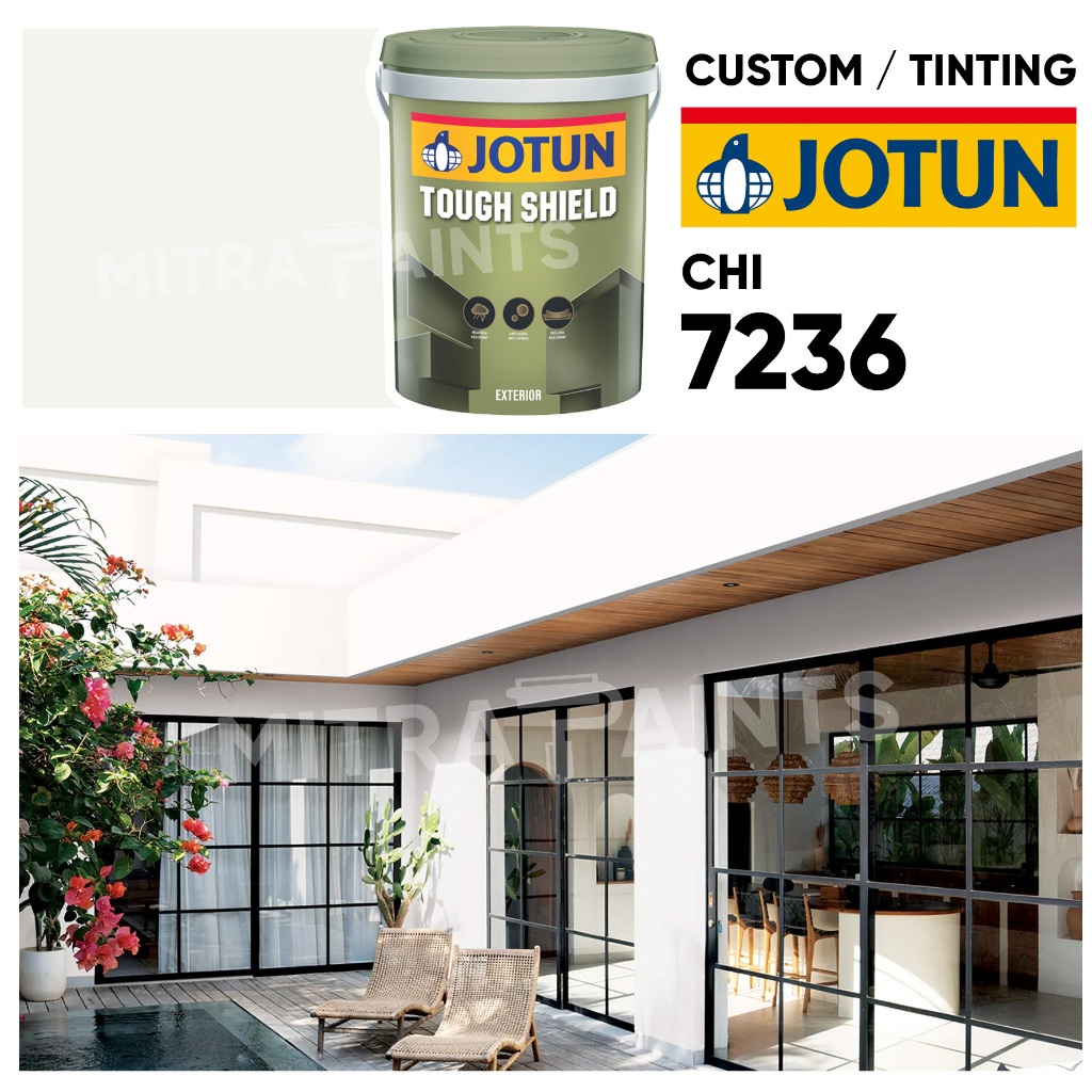 JOTUN EXTERIOR TOUGH SHIELD 18 LITER WARNA CHI 7236 / CUSTOM TINTING